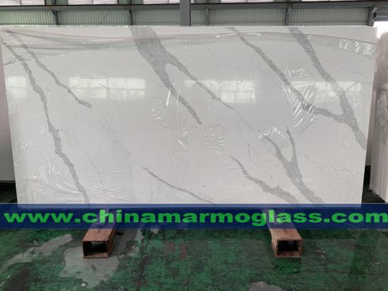 New Type Calacatta Vein Quart Slabs Calacatta Quartz Stone Slabs